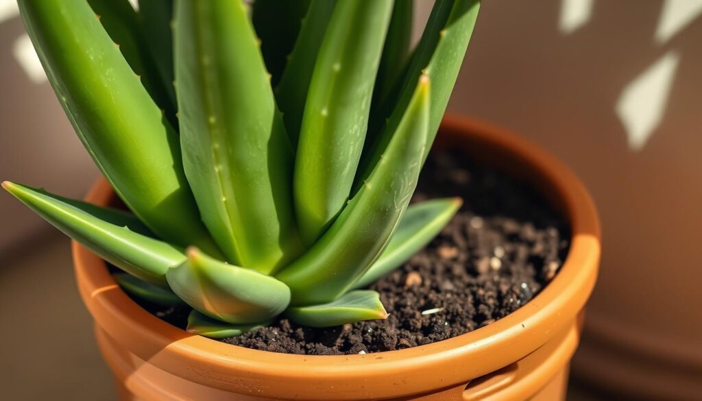 Aloe Vera Topf Drainage