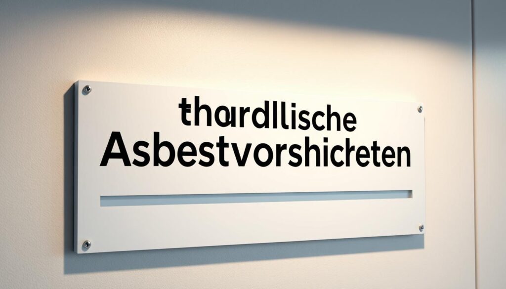 Behördliche Asbestvorschriften