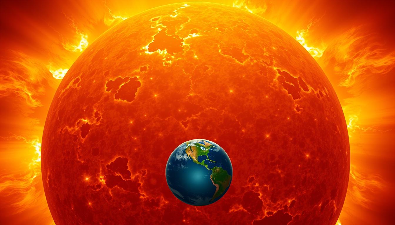 Größenvergleich Sonne Erde