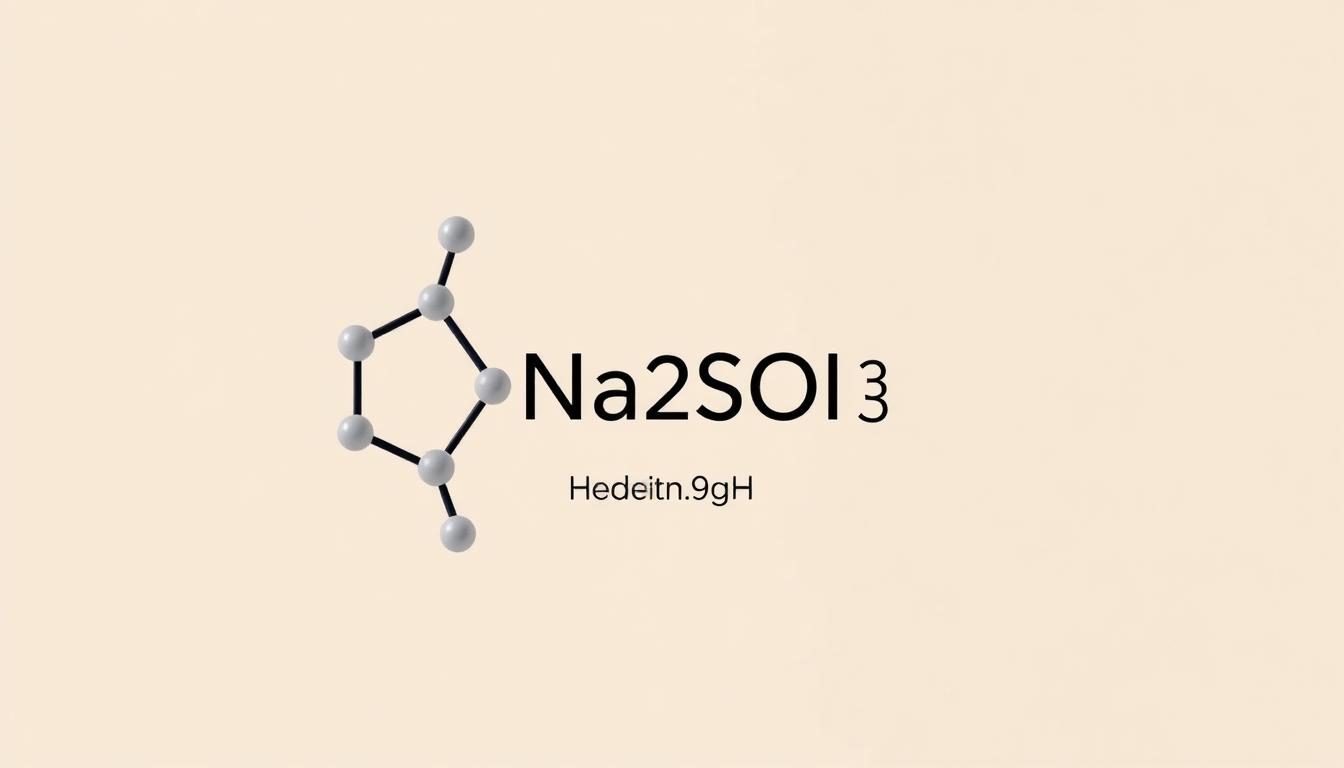 Natriumsulfit chemische Struktur
