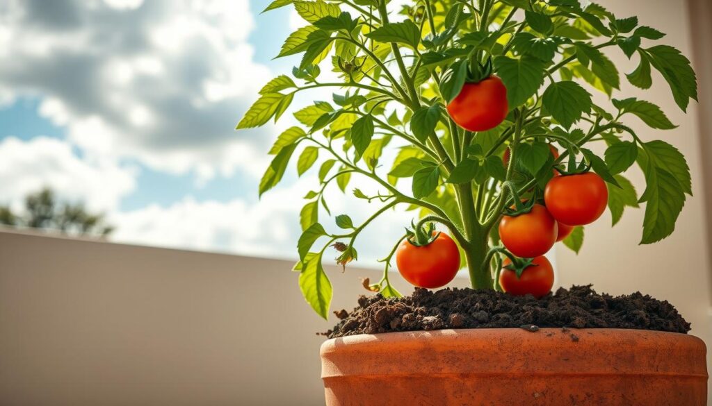 Tomatenerde Probleme im Kübel