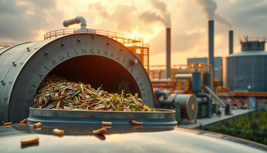 Biogas Produktionsprozess
