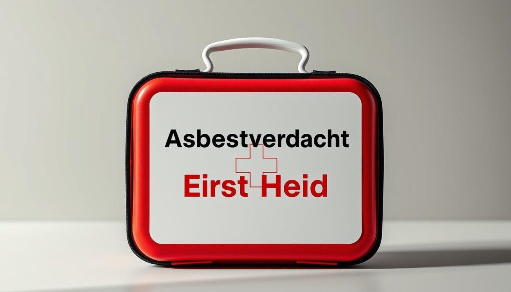 Asbestverdacht Erste Hilfe
