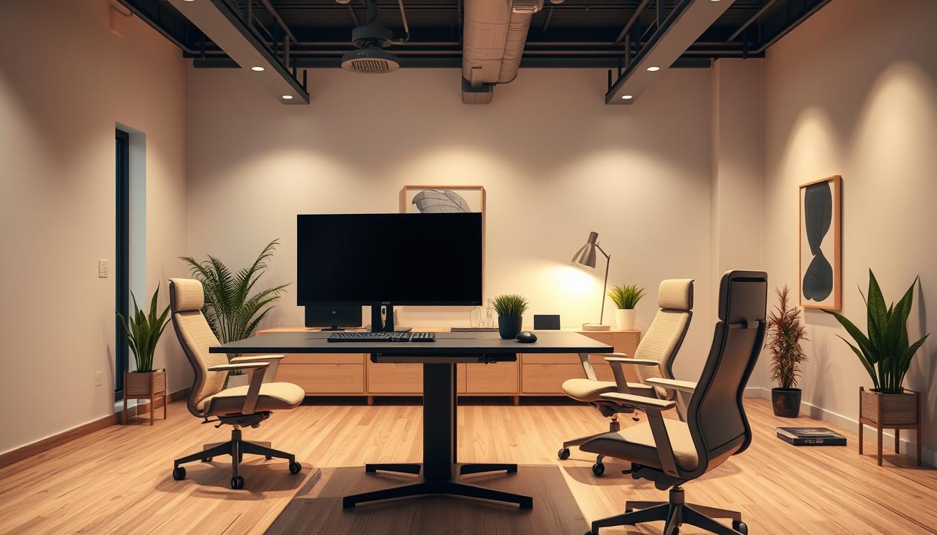 Moderne Arbeitsplatzgestaltung für optimale Büroeffizienz